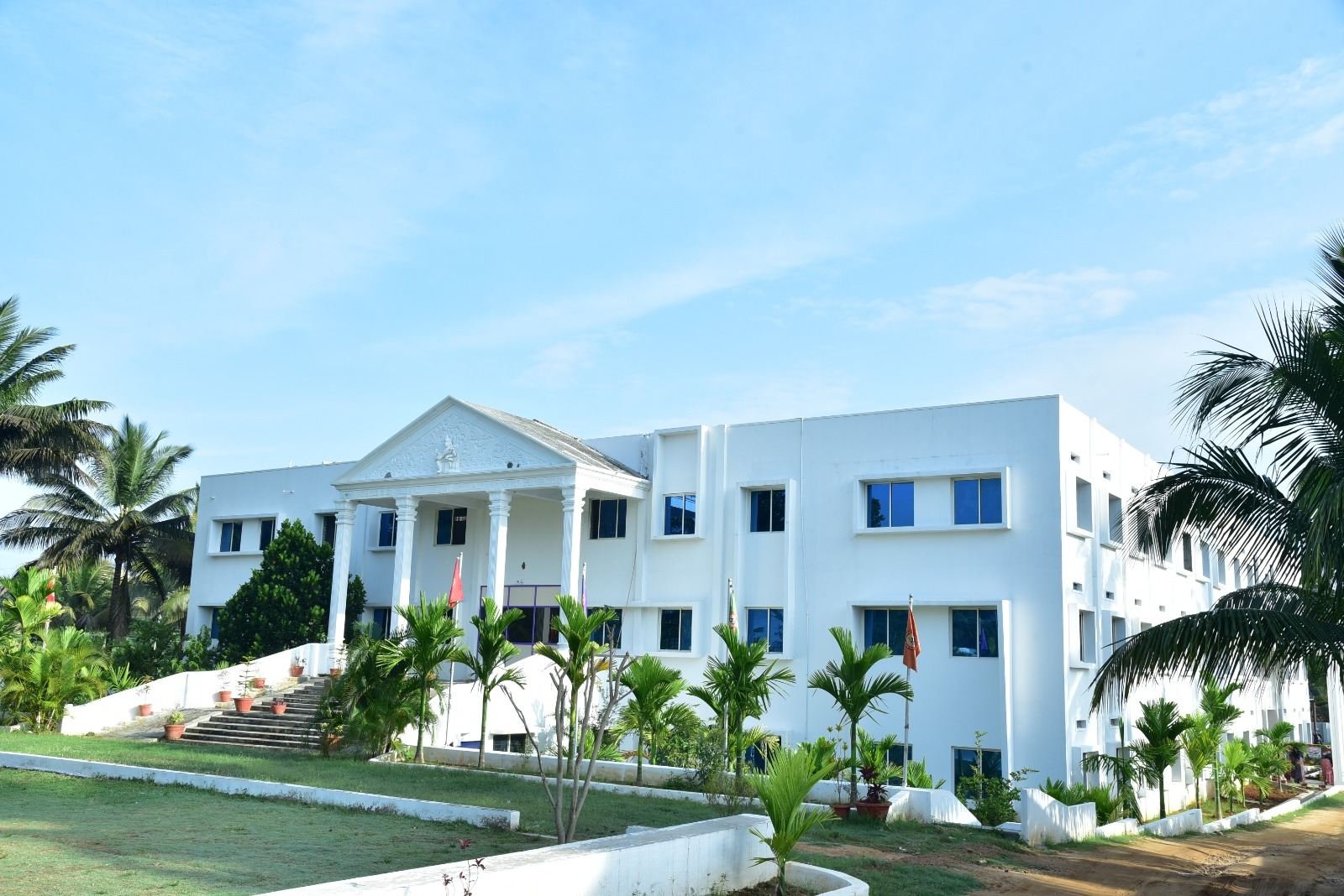 Side view of Nalanda Vidya Peeta (R.)